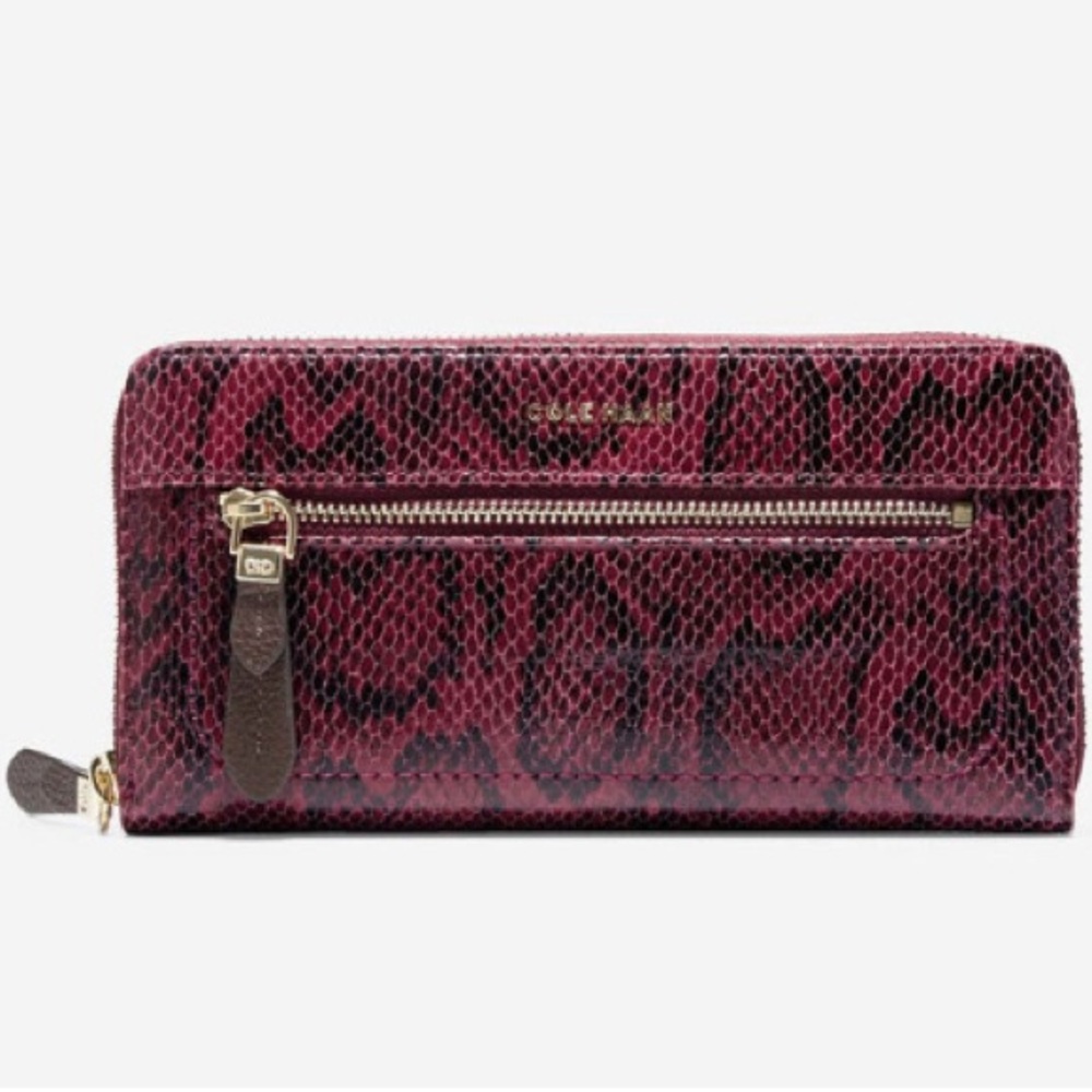 Cole Haan Large Snakeprint Wallet - Picture 3 of 6